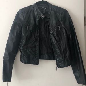 Faux leather jacket